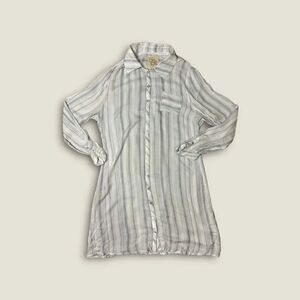 Chaser Blue White Striped Button Down